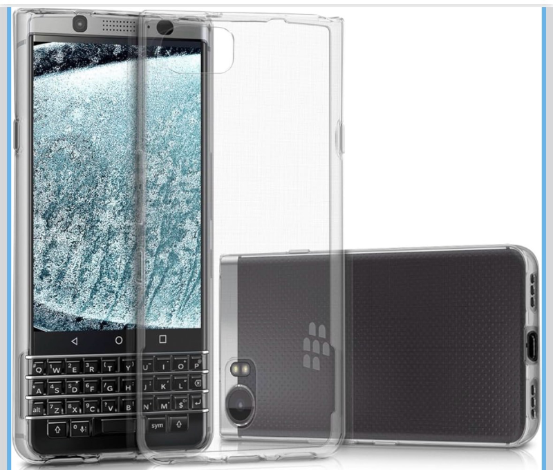 lot 4651138 image: kwmobile Case Compatible with BlackBerry KEYone (Key1) - Clear Case Soft Slim Flexible Protective TPU Phone Cover - Transparent - Retail $9