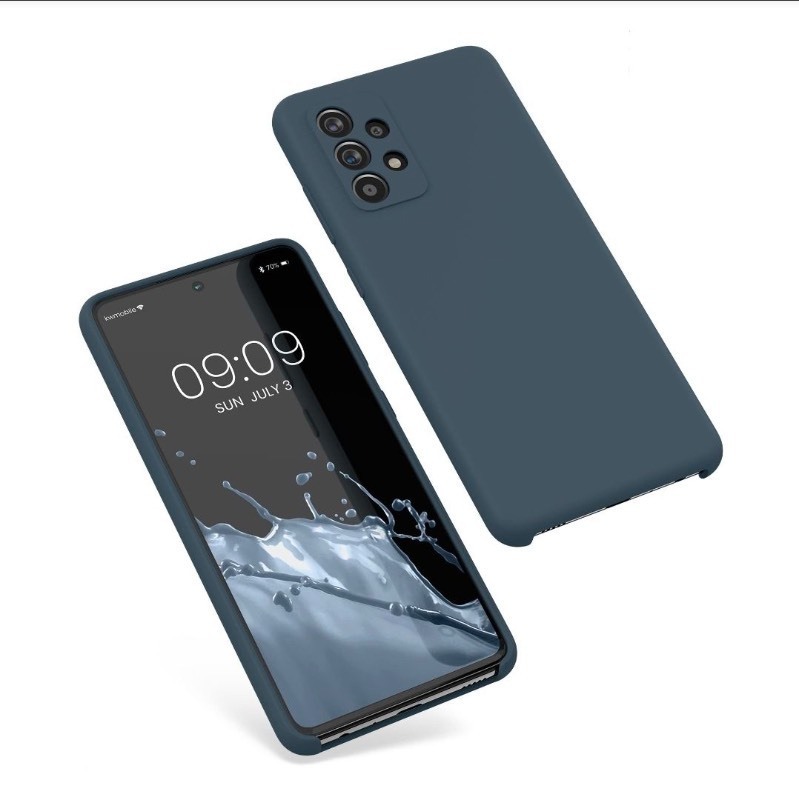 lot 3565128 image: kwmobile Case Compatible with Samsung Galaxy A52  A52 5G  A52s 5G Case - TPU Silicone Phone Cover with Soft Finish - Dark Slate - Retail $10