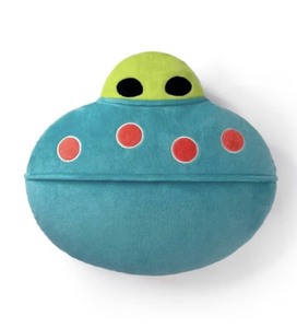 lot 5127060 image: Target Bullseye UFO Alien Throw Pillow Decorative Plush 13.5 - Retail $10