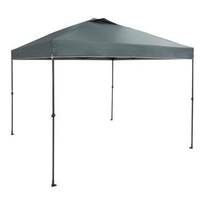 lot 5127061 image: Everbilt 10 ft. x 10 ft. Grey Instant Canopy Pop Up Tent (Missing Parts see description) - Retail $65