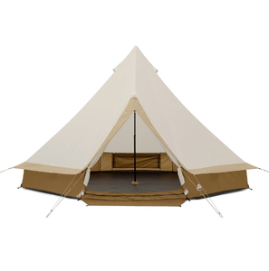 lot 5127065 image: Ozark Trail 15 x 15 8-Person Bell Tent with String Lights, 22.57 lbs - Retail $160