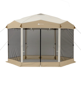 lot 5127071 image: Ozark Trail 12 x 10 Glamping Hexagon Lighted Canopy - Retail $180