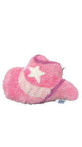 lot 5127083 image: Pink Star Fuzzy House Plush Pillow - Retail $12