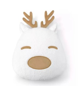 lot 5127097 image: Target Bullseyes Playground Christmas White Reindeer Pillow 14.25H - Retail $15