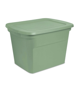lot 5127121 image: Green Plastic Storage Container with Lid - Retail $10