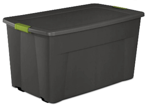 lot 5127130 image: Large Plastic Storage Container with Lid - Retail $15