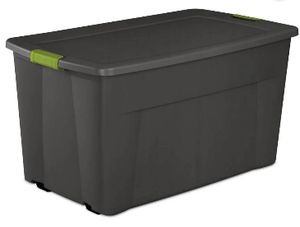 lot 5127131 image: Large Plastic Storage Container with Lid - Retail $15