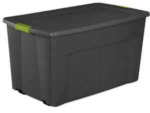lot 5127132 image: Large Plastic Storage Container with Lid - Retail $15