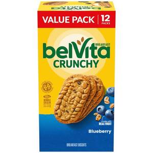 BELVITA BREAKFAST BISCUITS, BLUEBERRY 12 PACKS