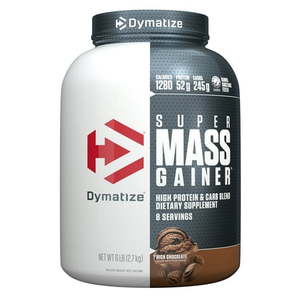 lot 1130 image: Dymatize Super Mass Gainer  High Protein & Carb Blend  Rich Chocolate  52g ProteinServing  6 Lb