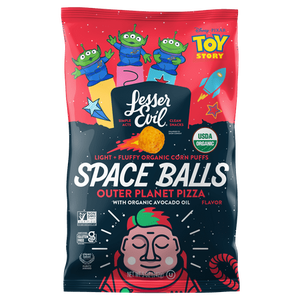 lot 1153 image: LesserEvil Space Balls  Outer Planet Pizza  5 oz (EXP JUNE.17.26)