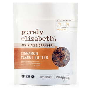 lot 1200 image: Purely Elizaeth Grain Free Granola Cinnamon Peanut Butter with MCT 8 oz Certified Gluten Free  Keto  Paleo  Vegan and Non GMO