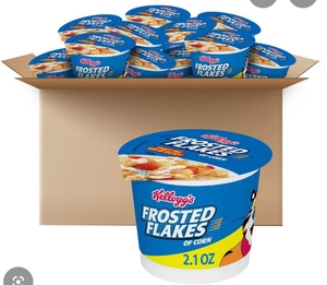 lot 1241 image: 12 Ct Kelloggs Frosted Flakes Cereal Cups