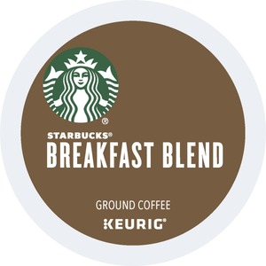 lot 1242 image: Starbucks Breakfast Blend  Medium Roast K-Cup Coffee Pods  100% Arabica  24 ct