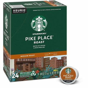 lot 1245 image: Starbucks K-Cup Pike Place Roast Coffee 24 pods