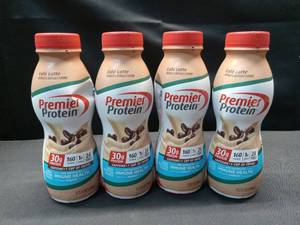 lot 1257 image: 4 pk Premier Protein Nutritional Shake - Cafe Latte - 11.5 fl oz Bottle