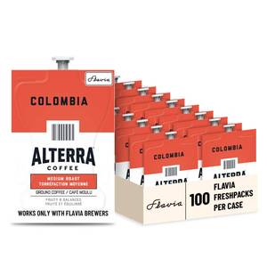 lot 1264 image: FLAVIA ALTERRA Coffee, Colombia, 20-Count Fresh Packs (Pack of 5) (100 Total)