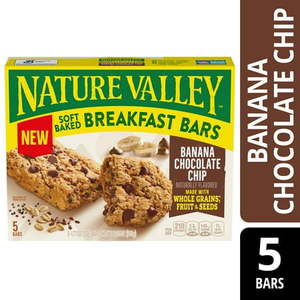lot 1266 image: Nature Valley Baked Breakfast Bar Banana Chocolate Chip - 8.8oz5ct