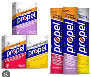 lot 1269 image: 3 Boxes Propel Immune Support Powder Packets 10 Packets Each
