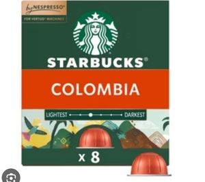 lot 1290 image: Starbucks Colombia Nespresso Vertuo Pods 8 pods