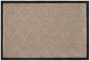 lot 1217 image: Envelor IndoorOutdoor Mat - Thin Profile, Heavy Duty, Chevron, Beige, 24 x 36 Inches - Retail $37