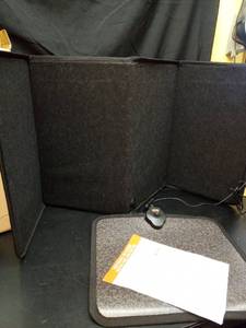 lot 1022 image: SoliSnug Under Desk Heater Foldable, Quiet Space Heater for Office with Timer, 8 Temp Levels, Auto Shut Off, Energy Efficient, Portable Foot Warmer - Retail $60