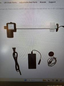lot 1031 image: Limoss Recliner Motor Actuator Kit MD141 with HC130 Remote - Retail $99