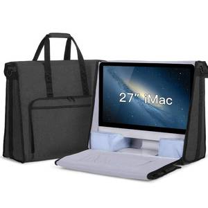 lot 1033 image: Damero Carrying Tote Bag Compatible with Apple 27 iMac Desktop Computer, Travel Storage Bag for iMac 27-inch and Other Accessories, Black - Retail $116