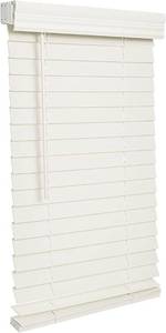 lot 1063 image: LOTUS & WINDOWARE Cordless 2-inchFaux Wood Blind 70 Wide x 36 Long,(Bright White),Smooth, Room Darkening, Horizontal Blinds for Living Room, Bedroom, Interior Door Windows - 70 x 36,Sof - Retail $145