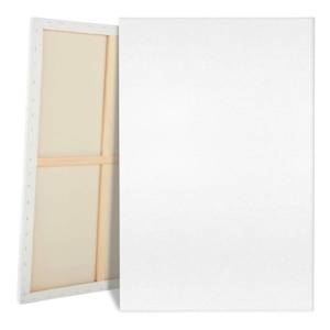 lot 1085 image: Large Canvases for Painting, 36x48 Inch 2-Pack Painting Canvas 100% Cotton Fivefold Gesso Triple Primed White Blank Artist Tempera Paint Canvases for Oil & Acrylic Paints Wet Art Media - Retail $91