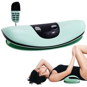 lot 1095 image: Lumbar Traction Device, Multifunctional Lower Back Traction Massager with 3-Level Vibration, Adjustable Heated Back Stretcher Relaxer with 26° Dynamic Airbag Traction Lifting, for Neck, Lumbar - Retail $80