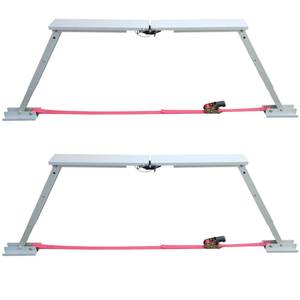 lot 1113 image: Beech Lane Universal RV Stabilizer, Reduces RV Wobble, Compact Foldable Design for Easy Storage, Adjustable Height of 12 to 26.5, Patented (2 Pack) - Retail $100