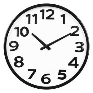 lot 1118 image: Crosstime 16 Inch Large Wall Clock Battery Operated Silent with Big Numbers Easy to Read, Analog Quartz Modern Clock for Living Room, Office, School or Seniors - Retail $30