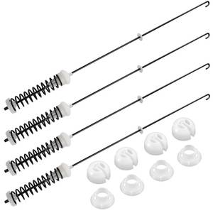 lot 1136 image: Updated W10780045 Washer Suspension Rods Kit (4 Pack) by Techecook - Replacement for Whirlpool Kenmore Maytag Amana suspension rod W10537442 W10780053 WTW4616FW0 NTW4516FW0 NTW4516FW1 WTW4800BQ1 - Retail $27