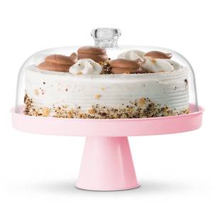 lot 1174 image: Table Concept Cake Stand, Footed Cake Stand with Lid, Serving Platter, Housewarming Gifts - Retail $25