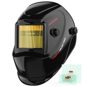 lot 1185 image: YESWELDER Auto Darkening Welding Helmet, Blue Light Blocking, 1111 True Color Solar Powered Welding Hood with 2 Arc Sensors, Wide Shade 3.59-13 Welder Mask for TIG MIG ARC and Grind - Retail $40