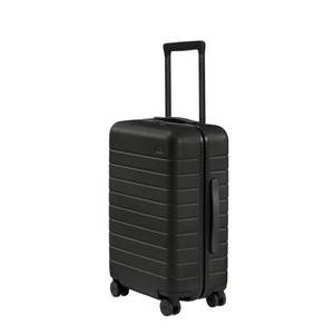 lot 1196 image: Away Carry-On Luggage, Lightweight Hardside Suitcase with Spinner Wheels, 22 Inch Airline Approved, TSA Lock, Jet Black - Retail $275