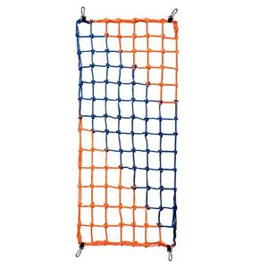 lot 1204 image: Dovacs Climbing Net for Kids Outdoor-Handmade Multi-Colored Ninja Net(W750 LBS) for Tree House,Climbing Wall,Rope Bridge,Rope Ladder for Kids(3ft6FT) - Retail $56
