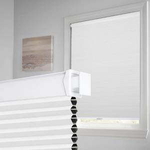 lot 1247 image: Homedemo No Drill No Tools Blackout Cellular Shades Cordless, Honeycomb Blinds for Window, Easy Install No Screws Thermal Insulated Noise Reduction Cellular Blinds for Home (White, 46 W x 64 H) - Retail $41