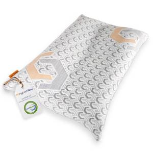 lot 1274 image: 360 Hybrid Pillow� - Premium Contour Pillow for Side & Back Sleepers  Queen Size Cooling Gel Memory Foam  Ergonomic Supportive Comfort  Adjustable for Side, Back, Stomach Sleepers - Retail $110