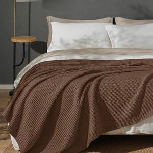 lot 15909 image: PHF 100% Cotton Waffle Weave Blanket King Size for Bed,Snag Proof Lightweight Breathable Moisture-wicking Throw for Couch,Great for Layering in Cold Weather,Machine Washable,Home Decor Gift-Cappuccino - Retail $66