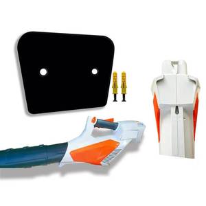 lot 15919 image: ALLICAVER Leaf Blower Wall Mount for Stihl BGA 57 �� Cordless Blower Holder Storage Hook Bracket with Hardware (Only Compatible with Model BGA 57) (Black) - Retail $10