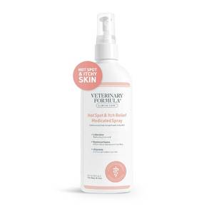 lot 15930 image: Veterinary Formula Clinical Care Hot Spot & Itch Relief Medicated Spray, 8oz �� Easy to Use Spray for Dogs & Cats �� Helps Alleviate Sensitive Skin, Scratching, and Licking of Coat (1 Pack) - Retail $8