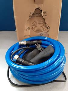 lot 15931 image: Cold Weather Heated Water Hose 25 FT  - Retail $0