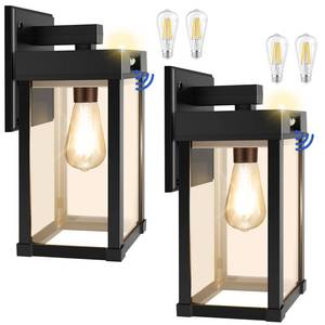 lot 15938 image: AEQ Solar Wall Lights Outdoor, Solar Wall Sconce with 3 Lighting Modes & Motion Sensor, Waterproof Porch Light with Clear Panel for Garage Porch Yard Front Door 5.8 x 5.8 x 13.58 in - Retail $60