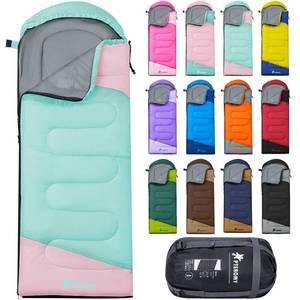 lot 15951 image: PTEROMY Sleeping Bags for Adults, Lightweight and Machine Washable, Water Resistant Backpacking Camping Sleeping Bag for Warm Cold Weather, Camping Essentials for Hiking Travel (Turquoise, 1.35kg) - Retail $7
