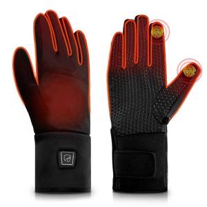 lot 15963 image: DR.PREPARE Thin Heated Gloves for Men Women, 3200mAh Rechargeable Electric Battery, Heated Motorcycle Work Gloves Liners, Touch Screen Gloves Winter Hand Warmer for Hunting Skiing Snowboarding - Retail $59