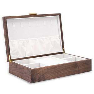 lot 15975 image: IRIVER BLANK High-end Solid Wood Jewelry Storage Box Ladies Retro Wooden Necklace Jewelry Bracelet Watch Display Box Handmade Wedding Birthday Anniversary Jewelry Collection Box(Single layer) - Retail $79