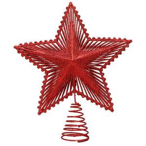 lot 16032 image: ifundom Christmas Tree Topper Xmas Glitter Star Topper Star Christmas Decoration for Xmas Tree Decoration Holiday Party Decor - Retail $16