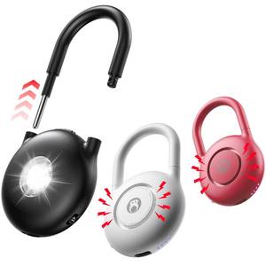 lot 16060 image: ONE PIECE OU 130dB Personal Alarms for Women �� USB-C Rechargeable Self Defense Alarm Keychain with Strobe Light �� Loud Personal Safety Alarm for Students & Jogging �� Safe for Seniors, Black - Retail $20